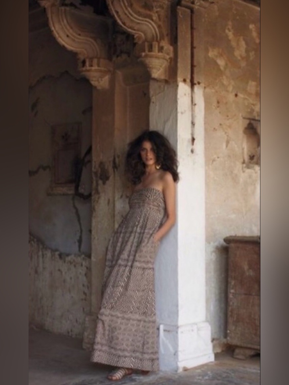 Anthropologie Edme & Esyllte Hypnotic Strapless Maxi Dress (0)
